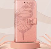 Mobigear Telefoonhoesje geschikt voor Xiaomi Redmi Note 11S 4G Hoesje | Mobigear Butterfly Bookcase Portemonnee | Pasjeshouder voor 3 Pasjes | Telefoonhoesje voor Pinpas / OV Kaart / Rijbewijs - Magenta