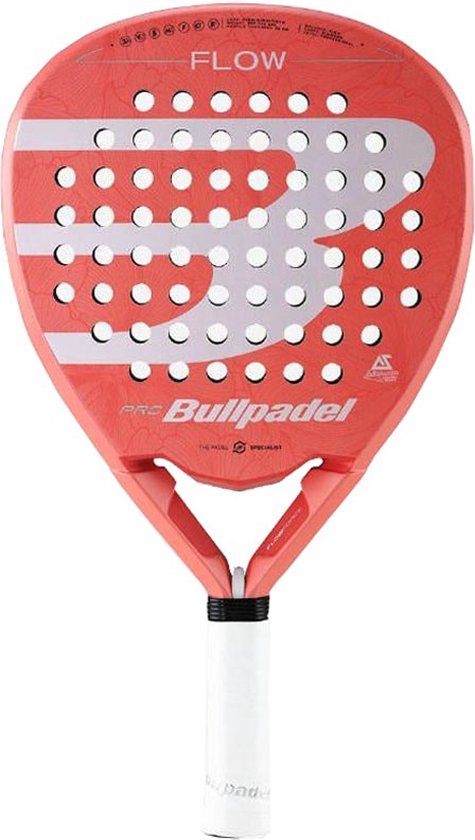 Bullpadel 'Ale Salazar' Flow Pro (Diamant) - 2023 padel racket wit/oranje