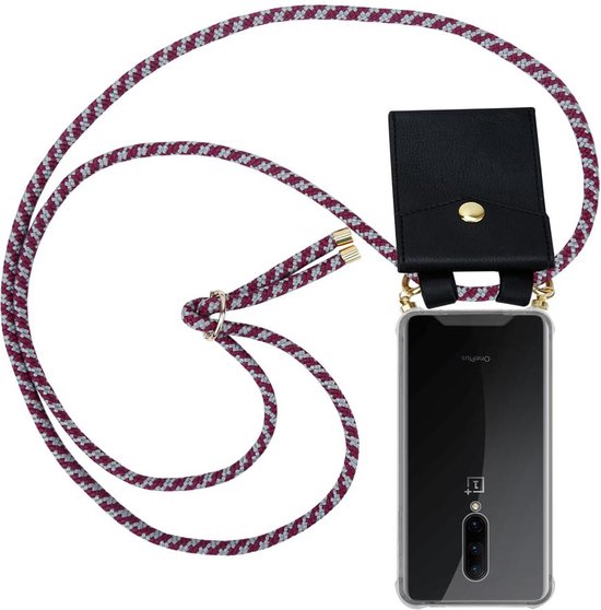 Cadorabo Custodia Libro Portafoglio Per OnePlus 7 Pro | Pelle Finta Rossa Carminio | 2 Scomparti Carte | Chiusura Magnetica