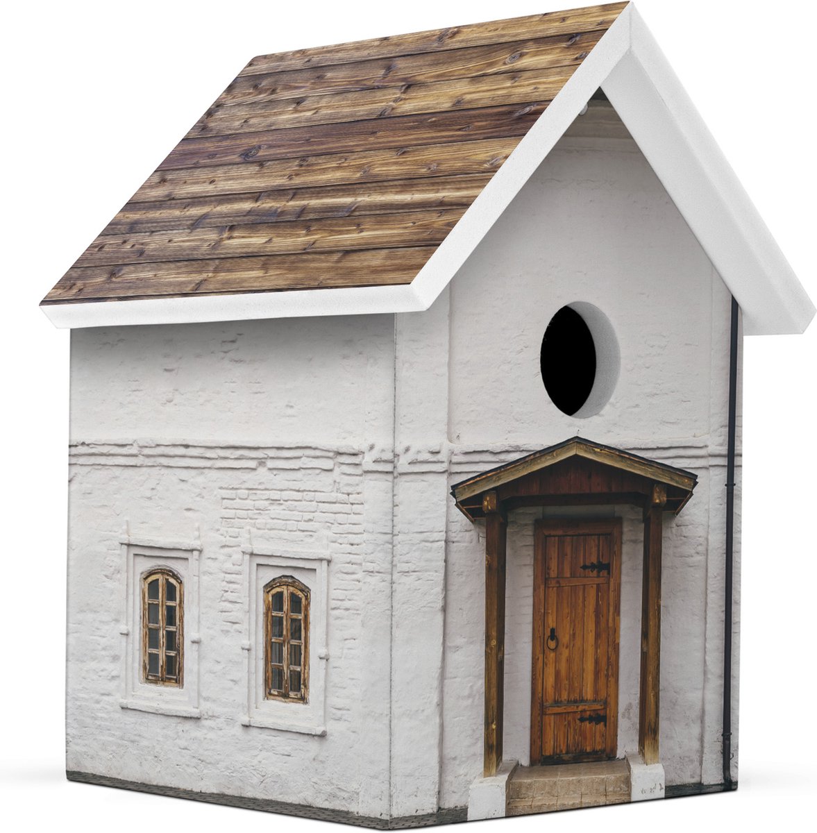 Milieuvriendelijk Vogelhuisje - WhiteWood Handgemaakt - L15 x B15 x H20 cm