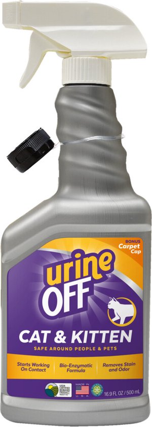 Urine off geur en vlekverwijderaar formula spray - 1 ST à 500 ML | bol.com