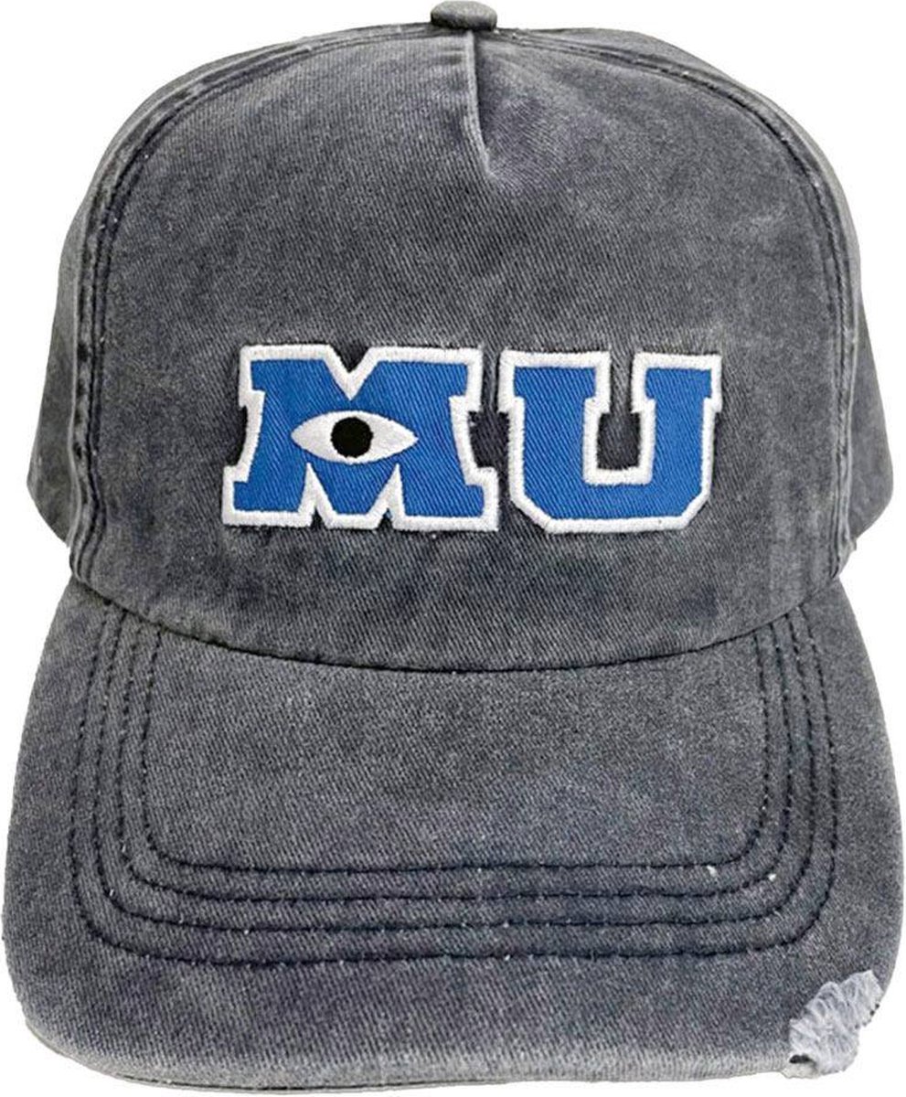 Disney Monsters, Inc. Baseball pet Monster University Logo Grijs