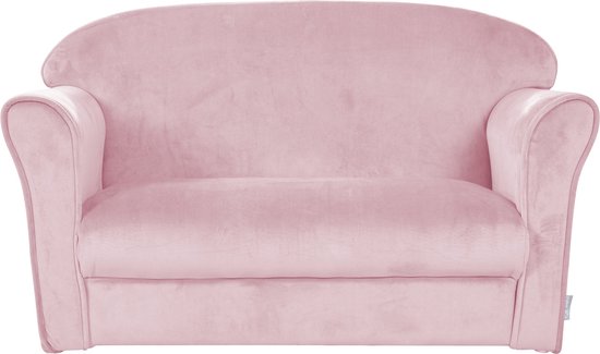 Roba Banc Enfant Lil Canapé Junior 38 X 78 X 43 Cm Velours Rose
