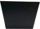 Kleine vierkanten schuinaflopende houten zwarte meubelpoot 5 cm