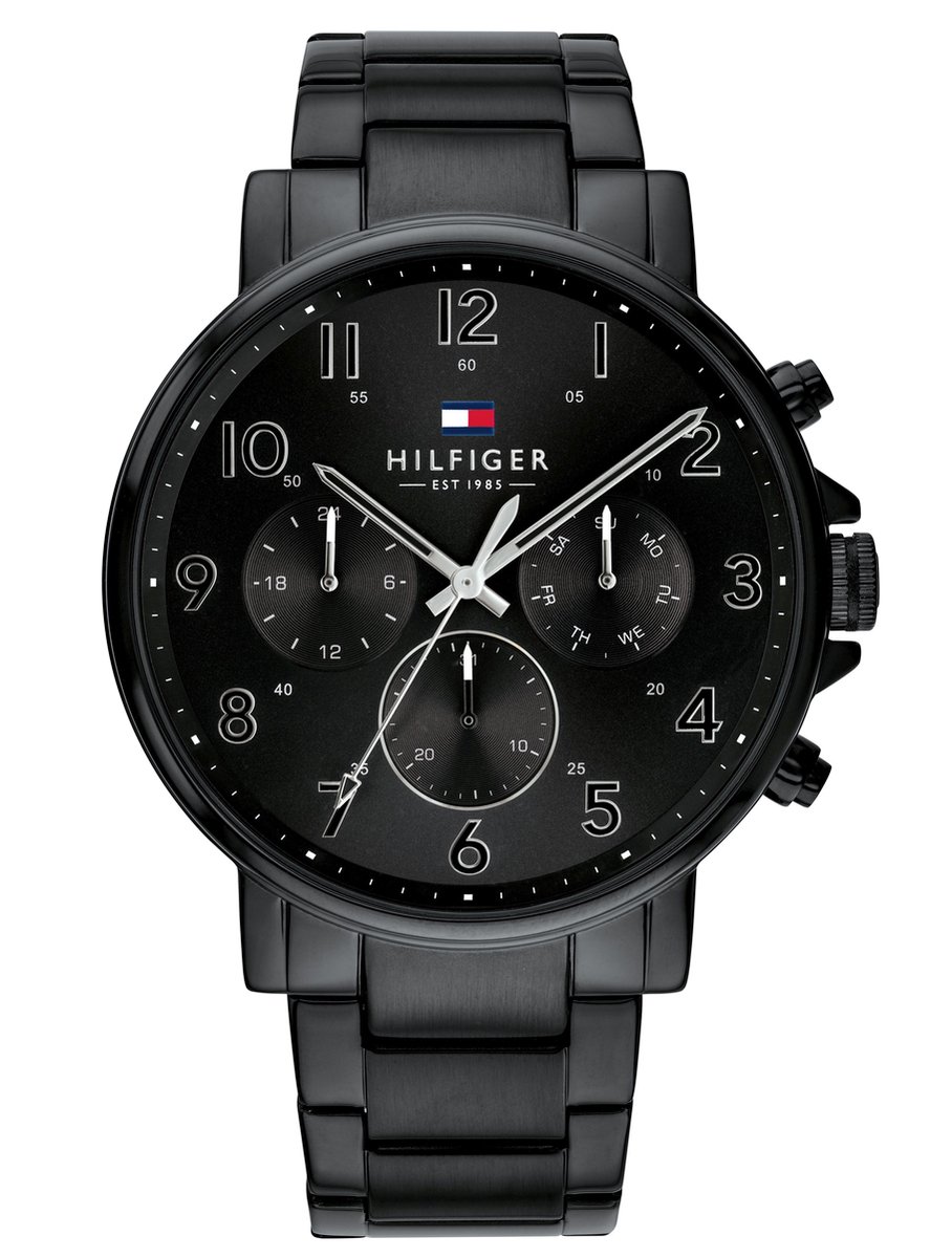 Tommy Hilfiger TH1710383 Heren Horloge 44 mm - Zwart