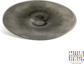 Design bord Plate - Fidrio GREY/OPAL - glas, mondgeblazen - diameter 45 cm