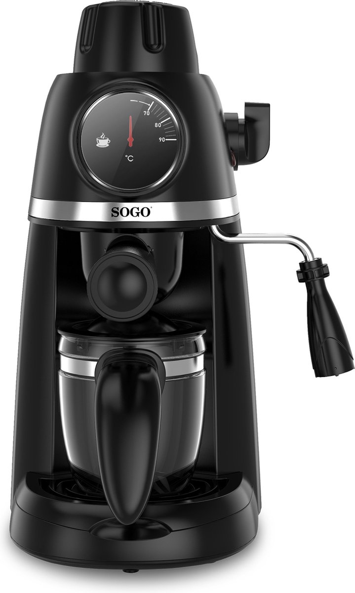 Sogo SS7645 Pistonmachine Coffee Magic800 Espresso maker zwart