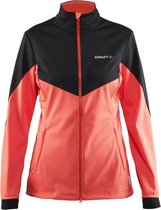 Craft - Voyage Jacket - Multi sport jas - Dames - Zwart met rose - Maat XL