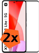 Xiaomi 12 Lite Screenprotector Glas Tempered Glass 3D - Xiaomi 12 Lite Screen Protector 3D Full Cover - 2 PACK
