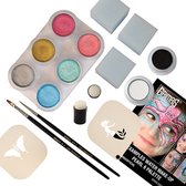Grimas - Startpaket - 6 Palette set - Water Make-up - Pearl
