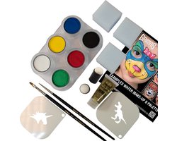 Grimas - Startpakket - 6 Palette set - Water Make-up - Pure
