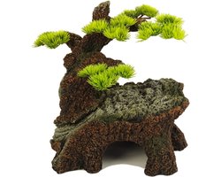 Aquarium decoratie - 21.1x17.4x22.4 cm - Blue Belle Bonsai Wonder