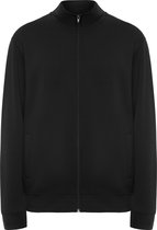Zwart sweatshirt met rits en opstaande kraag model Ulan merk Roly maat XL