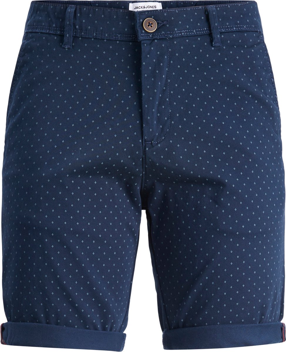 Shorts Homme JACK & JONES Jjifury Jjshorts AKM Sn - Coupe Droite - 98% Coton, 2% élasthanne - Fermeture éclair - Lavable En Machine