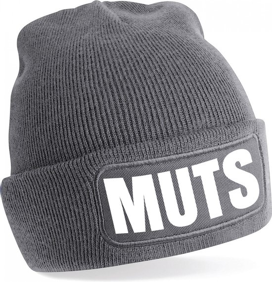 Bellatio Decorations Chapeau/bonnet avec texte amusant - taille unique - gris