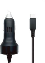 DrPhone PredatorX2 Autolader 1.5 Meter - Geschikt voor N-Switch - USB Type C – Kabel + Lader - Zwart