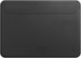 WIWU Skin Pro II - MacBook Pro Sleeve - 15.4 inch - PU leer - Zwart