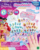 Aquabeads nail studio - Disney Princess- set complet - 40 designs, établi, pince à épiler, flacon de vernis à ongles