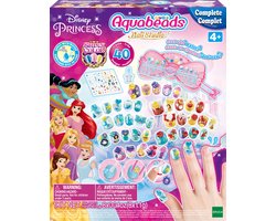 foto van Aquabeads nagelstudio- Disney Princess- complete set - 40 nagels, werkbank, pincet, nagellakflesje- zie video hoe t werkt