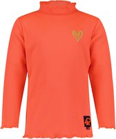 4PRESIDENT T-shirt meisjes - Fiery Coral - Maat 116 - Meiden shirt