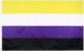 LGBTQ vlag - Pride vlag - Pride flag - Regenboog vlag - Non-binair