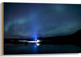 Hout - Noorderlicht - 90x60 cm - 9 mm dik - Foto op Hout (Met Ophangsysteem)