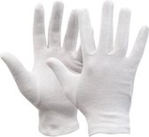 OXXA Knitter 14-092 handschoen (12 paar) M/8 Oxxa - Wit - Katoen/Polyester - Recht boord