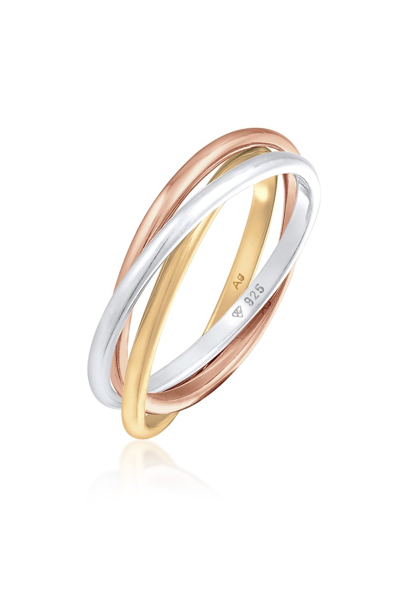 Elli - Dames ring - maat 56 - Tricolor