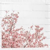 Muursticker - Roze Sakura - 50x50 cm Foto op Muursticker