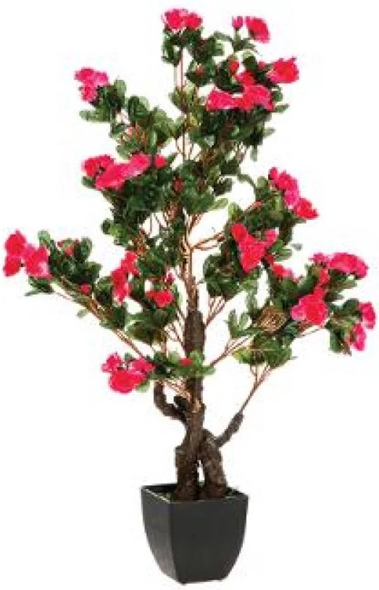 Azalea - Roze - Lente Bloesems - Kunstbloem azalea - Hoogte 81 cm