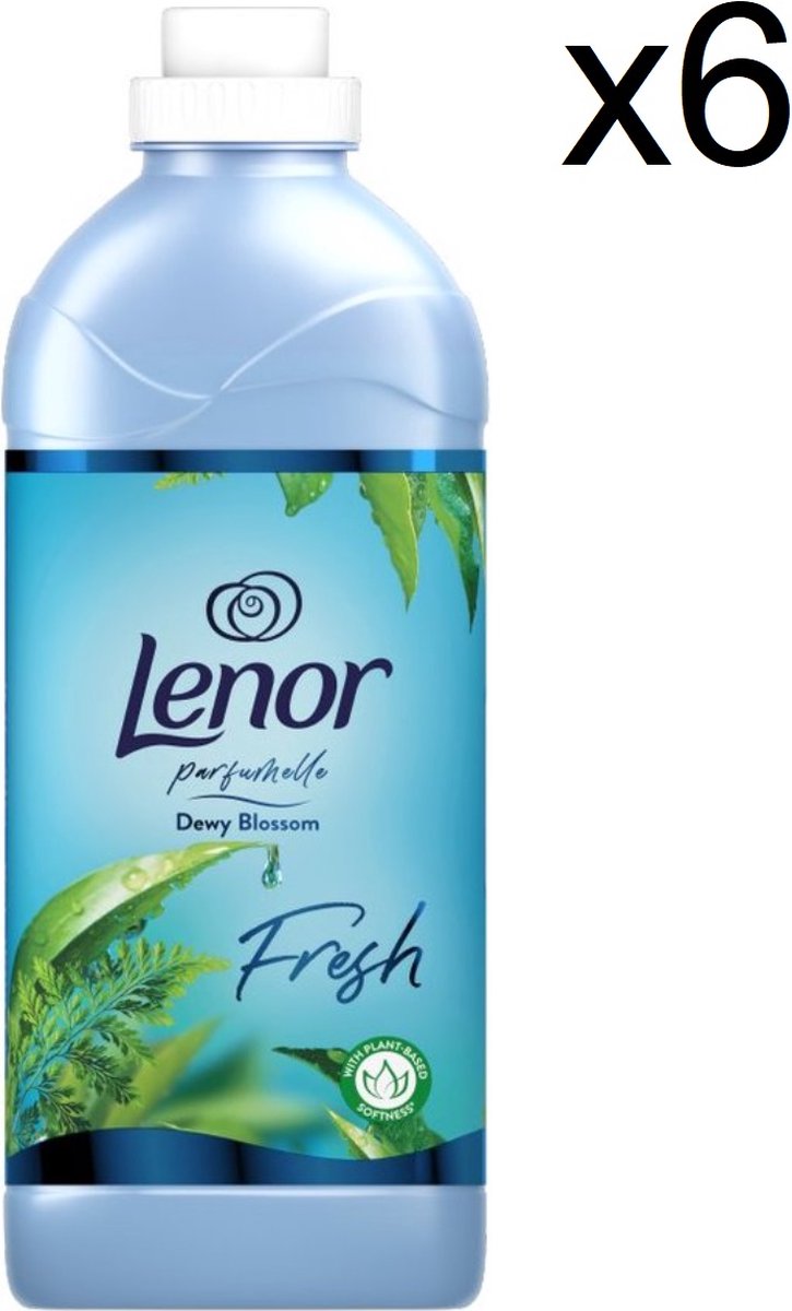 Goedkoopste Lenor Wasverzachter Dewy Blossom 48 wasbeurten, 1.42L x 6 stuks