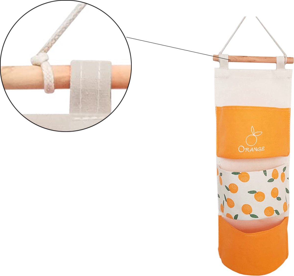 Hangende Opbergtas Met Zakken, 3 Vakken Organizer