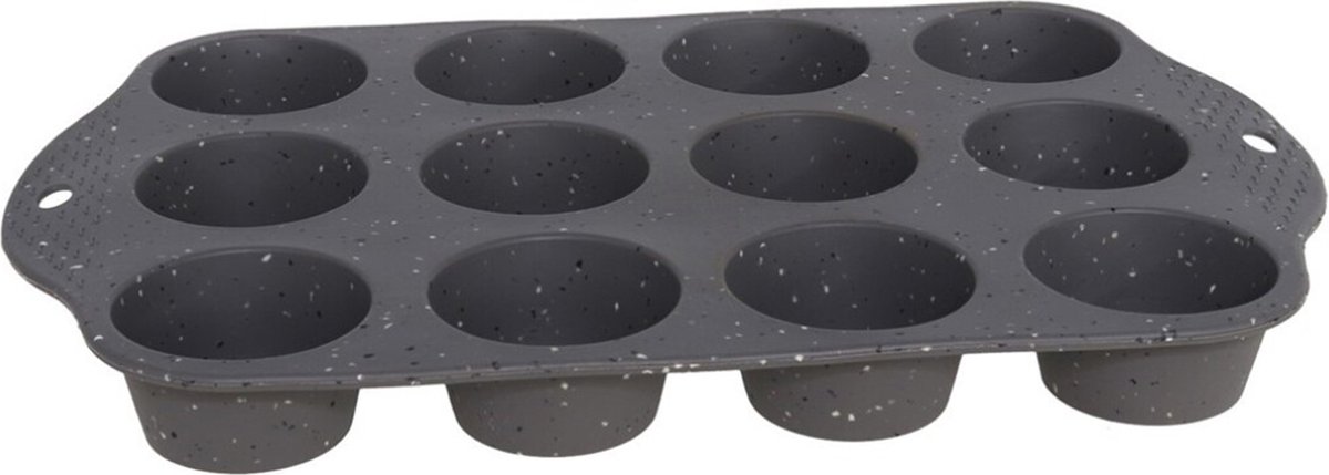 Gerim Bakvorm - muffins/cupcakes maken - siliconen - voor 12x stuks - 39x25cm