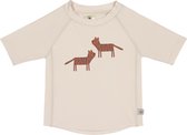 Lässig - UV-Shirt met korte mouwen voor kinderen - Twe tijgers - Offwhite - maat 62-68cm