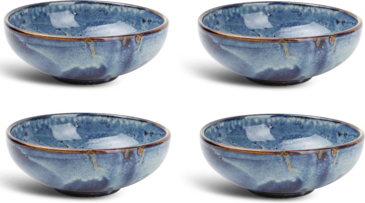 Fine2Dine Nova Kommen - Sterk Porselein - Glazuurlaag - Set van 4
