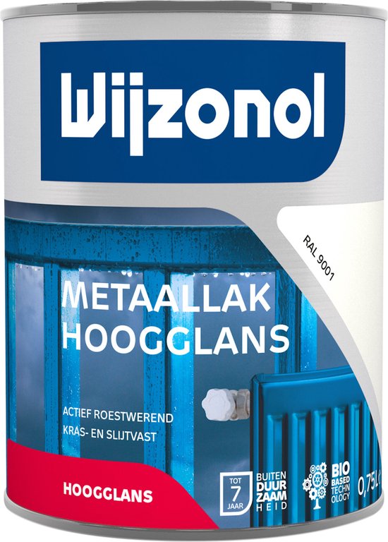 Wijzonol Metaallak Hoogglans - Antraciet - 750 ml