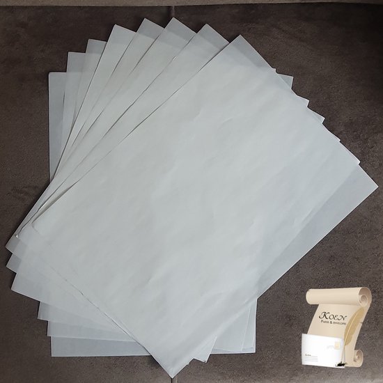 Papier ciré fort / Papier Ersatz pour produits gras - 30 feuilles - 100x100  cm | bol