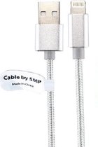 One One Lightning USB kabel 2 m lang. Oplaadkabel laadkabel past ook op o.a. iPhone 13, 13 Mini, 13 Pro, 13 Pro Max, 14, 14+ Plus, 14 Pro, 14 Pro Max, iPhone SE, SE 2, X, XR, XS, XS Max