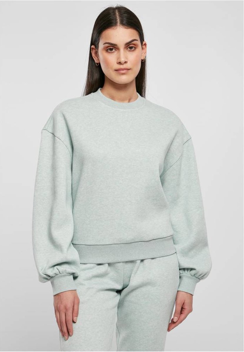 Urban Classics Crewneck sweater/trui -XXL- Oversized Color Melange Groen