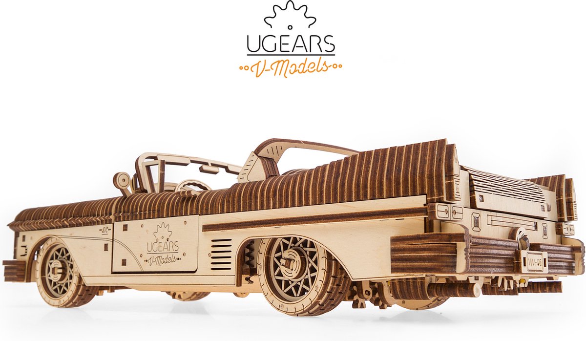 UGEARS Houten 3D Model - Droomcabriolet VM-05 — afbeelding 18