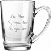Theeglas gegraveerd - 32cl - La Plus Sympa des Stagiaires