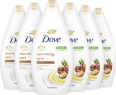 Bol.com Dove Nourishing Care Douchegel - Triple Moisture Serum - 6 x 450 ml aanbieding