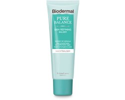 Biodermal Pure Balance Skin Refining Balsem Nachtcreme - Nachtcreme met  hyaluronzuur - Bij onzuiverheden en oneffenheden - 50ml