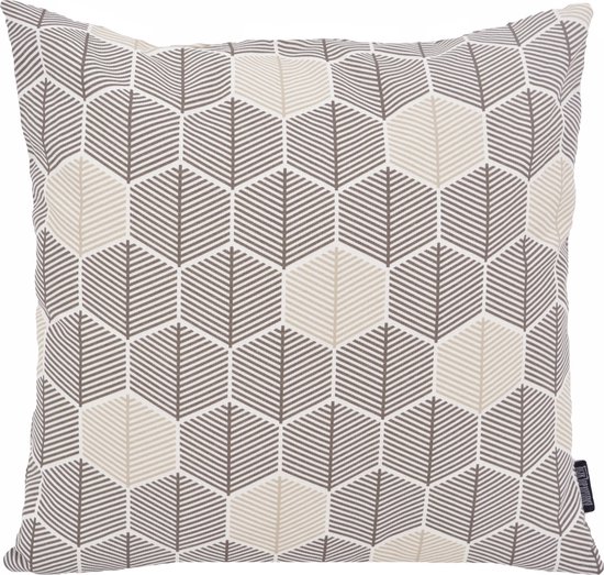 Sierkussen Hexagon Grijs | 45 x 45 cm | Katoen/Polyester
