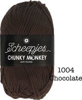Scheepjes Chunky Monkey 100g - 1004 Chocolate - Bruin