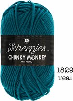 Scheepjes Chunky Monkey 100g - 1829 Teal - Blauw