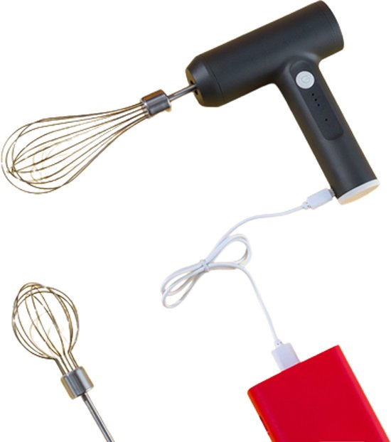 Mini Usb Draadloze Oplaadbare Staafmixer Zwart