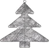 Kerstversiering Ziverachtig Kerstboom Metaal Plastic (36,7 x 0,2 x 37,5 cm)