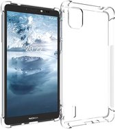 Anti-shock Back Cover voor de Nokia C2 2nd Edition Transparant