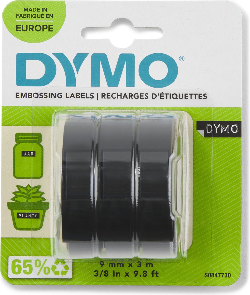 Étiqueteuse DYMO Junior - Ruban adhésif noir